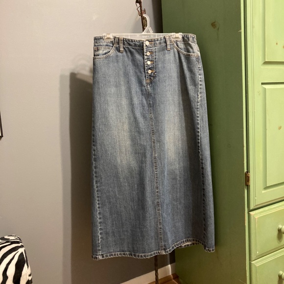 Vintage GAP Denim Pencil Skirt Sz 10reg - Picture 1 of 6